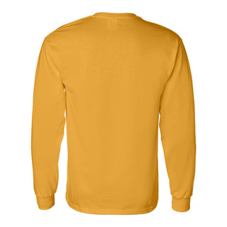 Kent State Golden Flashes Basic Block Long Sleeve T Shirt - Gold