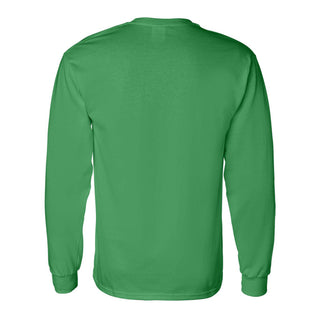 University of North Texas Mean Green Arch Logo Cotton Long Sleeve T-Shirt - Irish Green