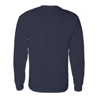 Butler University Bulldogs Institutional Logo Long Sleeve T Shirt - Navy