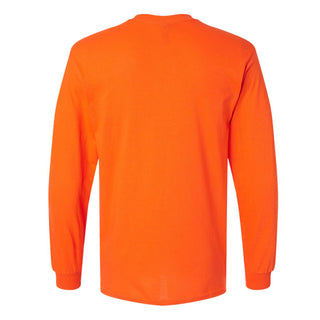 Bowling Green State University Falcons Basic Block Cotton Long Sleeve T Shirt - Orange