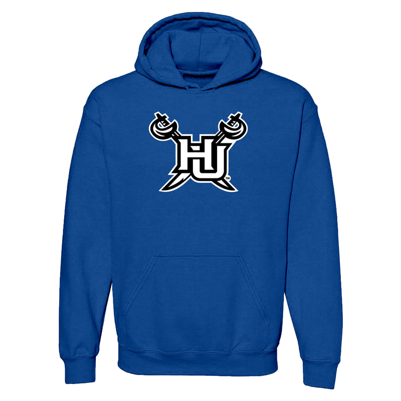 Hampton University Pirates Primary Logo Heavy Blend Hoodie - Royal