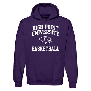 High Point University Arch Logo Basketball Hoodie - Purple
