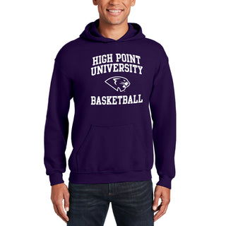 High Point University Arch Logo Basketball Hoodie - Purple