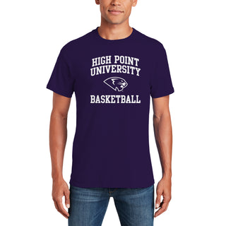 High Point University Arch Logo Basketball T-Shirt - Purple