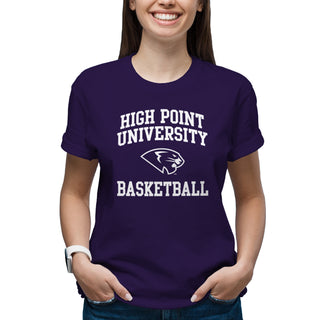 High Point University Arch Logo Basketball T-Shirt - Purple