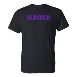 Hunter College Hawks Basic Block T Shirt - Black