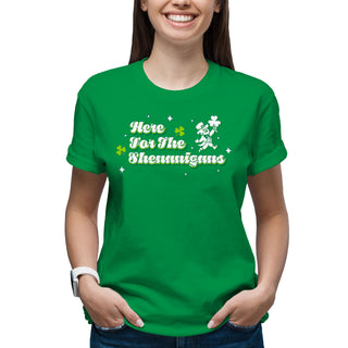 Here For The Shenanigans T-Shirt - Irish Green