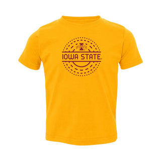 Iowa State Sunny Circle Toddler T-Shirt  - Gold