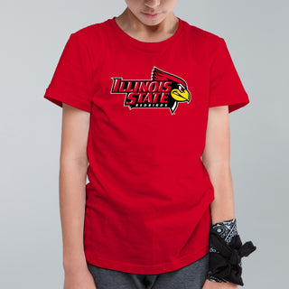 Illinois State Redbirds Primary Logo Youth T-Shirt - Red