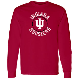 Indiana Distressed Circle Logo Long Sleeve T-Shirt