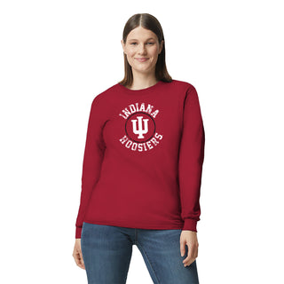 Indiana Distressed Circle Logo Long Sleeve T-Shirt