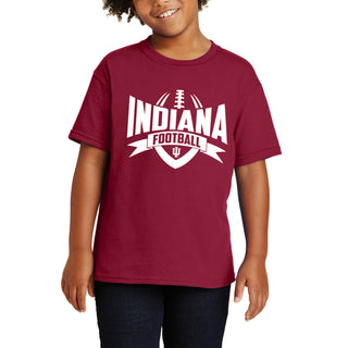 Indiana Hoosiers Football Rush Youth T-Shirt - Cardinal