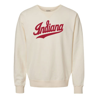 Indiana Script CW Crewneck - Parchment