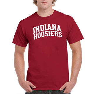 Indiana University Hoosiers Front Back Print Short Sleeve T Shirt - Cardinal