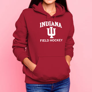 Indiana University Hoosiers Arch Logo Field Hockey Hoodie - Cardinal