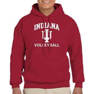 Indiana University Hoosiers Arch Logo Volleyball Hoodie - Cardinal