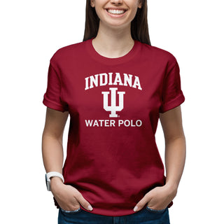 Indiana University Hoosiers Arch Logo Water Polo Short Sleeve T Shirt - Cardinal