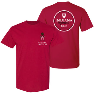 Indiana Classic Circle Bison T-Shirt - Cardinal