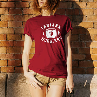 Indiana Hoosiers Football Block T-Shirt - Cardinal