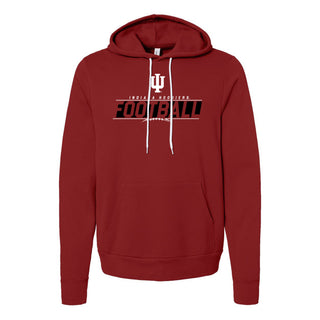 Indiana Football Charge Sponge Fleece Hoodie - Cardinal