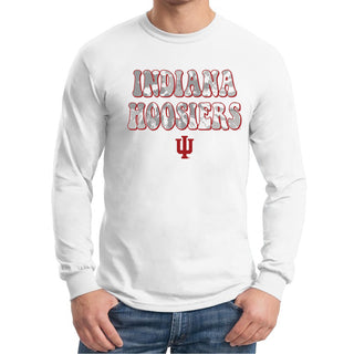 Indiana Tie Dye Type Long Sleeve - White