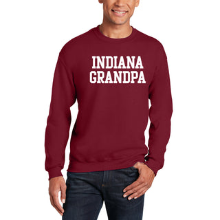 Indiana Basic Block Grandpa Crewneck - Cardinal