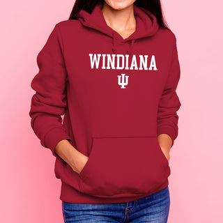 WINdiana Block Hoodie - Cardinal
