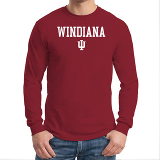 WINdiana Block Long Sleeve - Cardinal
