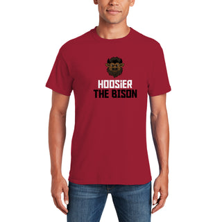 Indiana Squared Off Bison T-Shirt - Cardinal