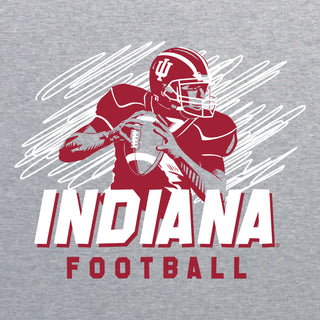 Indiana Football Action T-Shirt - Sport Grey