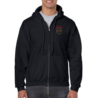 Indiana Bison Head LC EMB Full Zip Hoodie