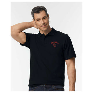 Indiana Arch Logo EMB Softstyle Pique Polo