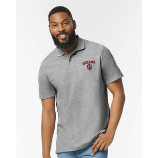 Indiana Arch Logo EMB Softstyle Pique Polo