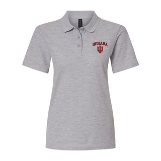 Indiana Arch Logo EMB Womens Softstyle Pique Polo