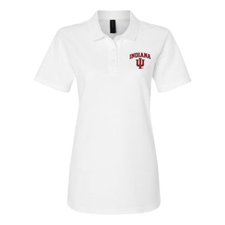 Indiana Arch Logo EMB Womens Softstyle Pique Polo
