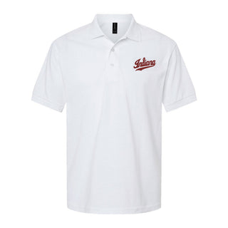 Indiana Script Logo EMB Dryblend Jersey Polo