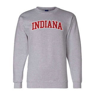 Indiana Applique Powerblend Crewneck - Light Steel