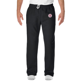 Indiana Circle Logo Patch Sweatpants - Black