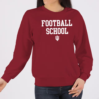 Indiana Football School Crewneck - Cardinal