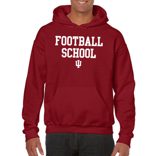 Indiana Football School Hoodie - Cardinal