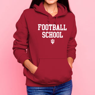 Indiana Football School Hoodie - Cardinal