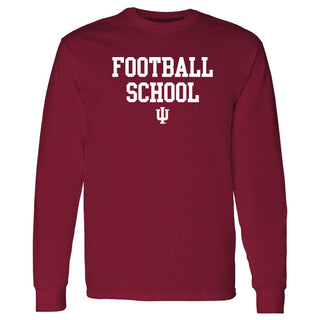 Indiana Football School Long Sleeve Shirt - Cardinal