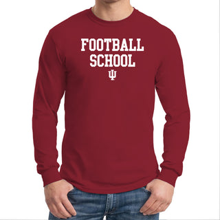 Indiana Football School Long Sleeve Shirt - Cardinal