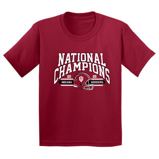 Indiana 2025 Football Champions Glorious Youth T-Shirt - Cardinal