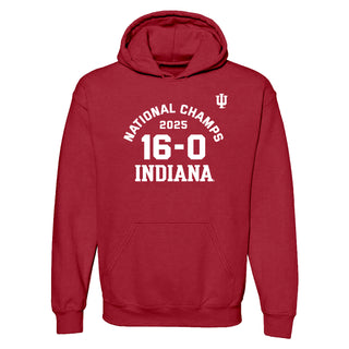 Indiana National Champions 2025 16-0 Hoodie