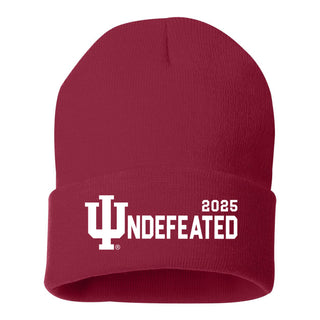 Indiana 2025 Undefeated Cuff Beanie - Cardinal