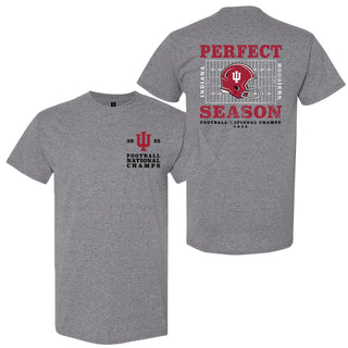 Indiana Perfect Season National Champions 2025 T-Shirt - Graphite Heather