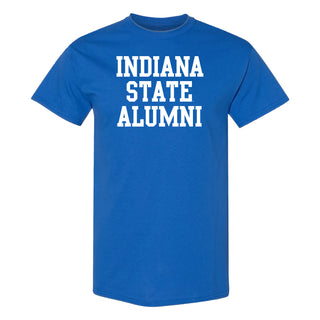 Indiana State Alumni Block T Shirt - Royal