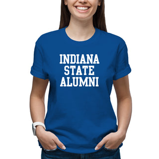 Indiana State Alumni Block T Shirt - Royal