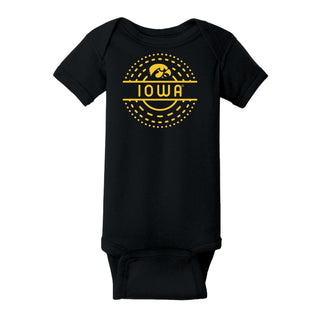 Iowa Sunny Circle Infant Creeper - Black